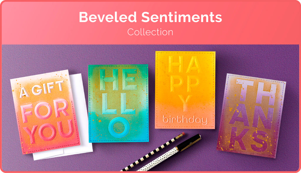 Beveled Sentiment A2 Cardfront