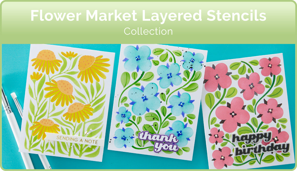 Flower Market Layered Stencils