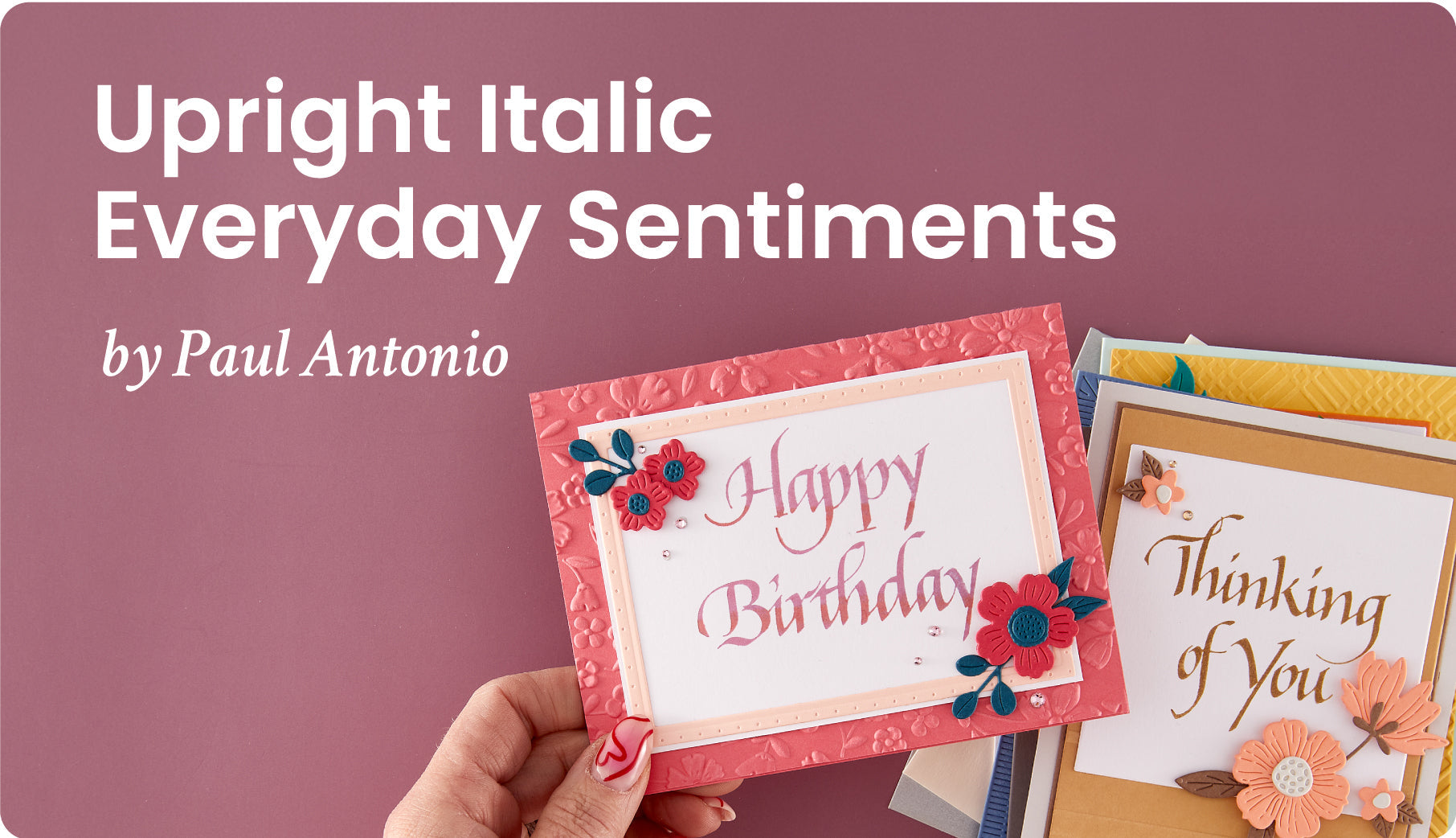 Upright Italic Everyday Sentiments by Paul Antonio