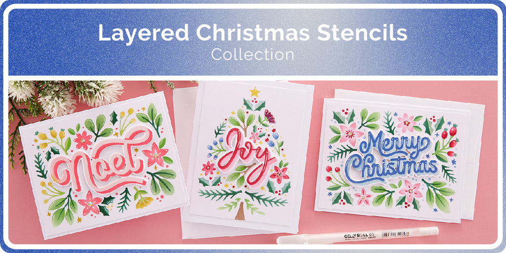 Layered Christmas Stencils