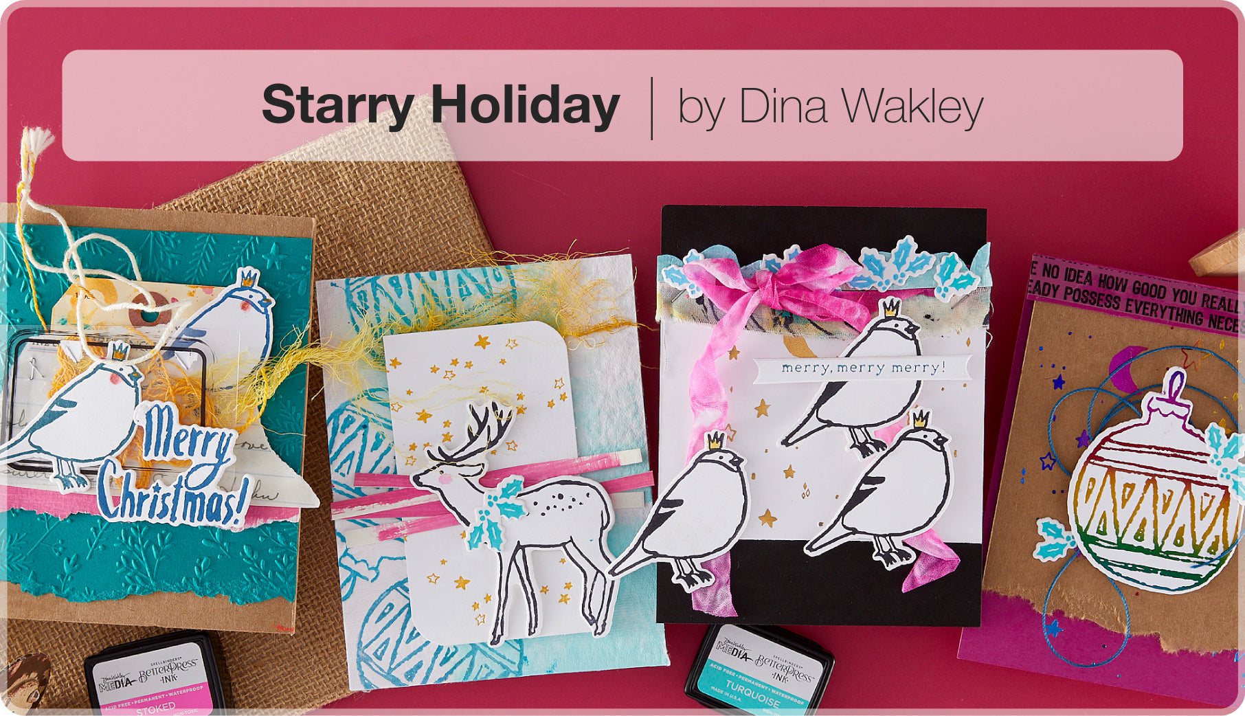 Starry Holiday by Dina Wakley