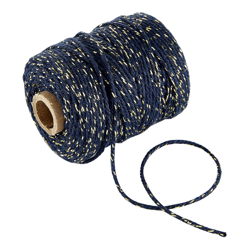 Vivant Lurex Dark Blue Cotton Cord - 54.68 yards