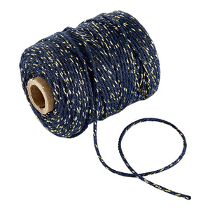 Vivant Lurex Dark Blue Cotton Cord - 54.68 yards