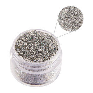 Art Glitter Jet Eye Silver Glitter 1/2 Oz.