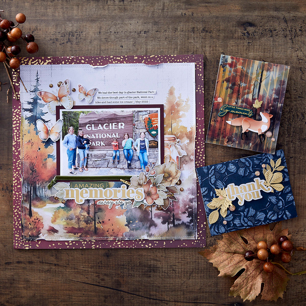 Woodland Tales Foiled Acetate & Vellum - 8.5" x 11"  from the Woodland Tales Collection