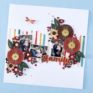 Stitched Petal Bloom Etched Dies from the Storytelling by Spellbinders Collection