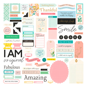 Rosies Studio Hello Its Me! Cardstock Diecut Ephemera Sentiments