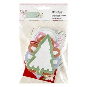 Rosie's Studio Peppermint Twist Chipboard Frames & Corners
