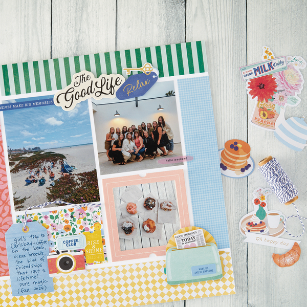 Rosie's Studio Breakfast in Bed Chipboard Stickers