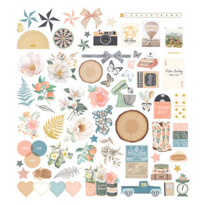 Rosie's Studio Clementine Diecut Cardstock  Ephemera