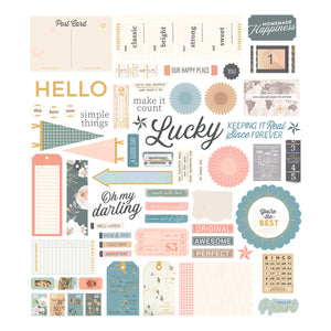 Rosie's Studio Clementine Diecut Cardstock  Sentiments