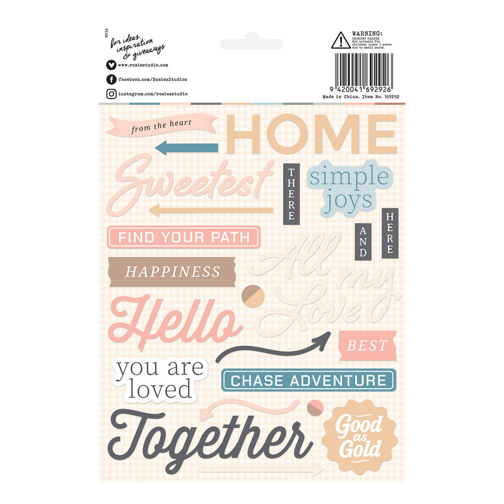 Rosie's Studio Clementine Puffy Stickers