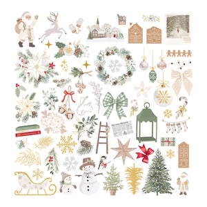 Rosie's Studio Sleigh Bells Ring Cardstock Diecut Ephemera