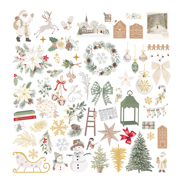 Rosie's Studio Sleigh Bells Ring Cardstock Diecut Ephemera