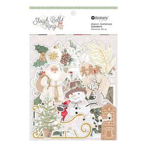 Rosie's Studio Sleigh Bells Ring Cardstock Diecut Ephemera