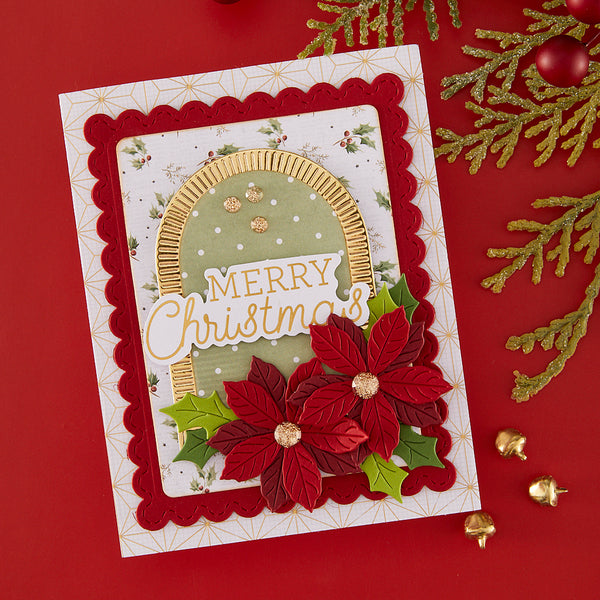 Rosie's Studio Sleigh Bells Ring Cardstock Diecut Ephemera - Sentiments