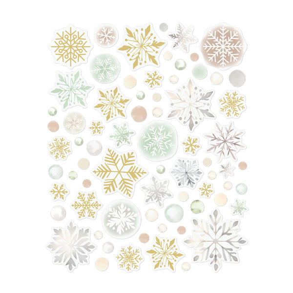 Rosie's Studio Sleigh Bells Ring Glisten Stickers