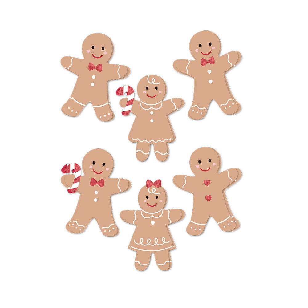 Rosie's Studio Sleigh Bells Ring Gingerbread Dimensional Acetate Stickers