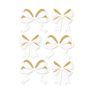 Rosie's Studio Sleigh Bells Ring Bows Dimensional Acetate Stickers