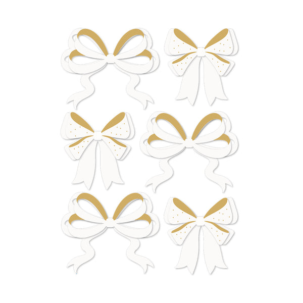 Rosie's Studio Sleigh Bells Ring Bows Dimensional Acetate Stickers