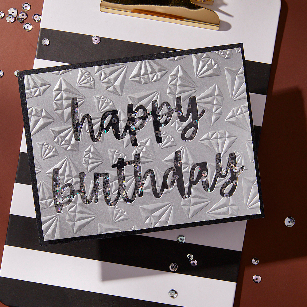 Birthday Cheers Etched Dies by Nina Boettcher