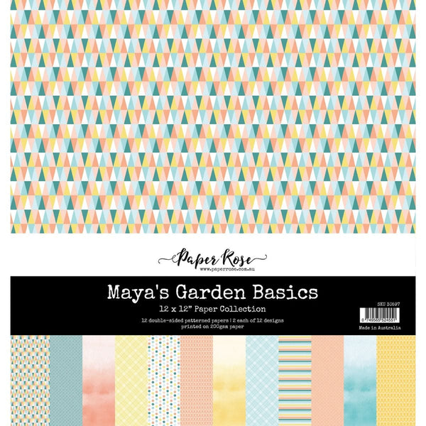 Paper Rose - Maya's Garden Basics 12x12 Paper Collection
