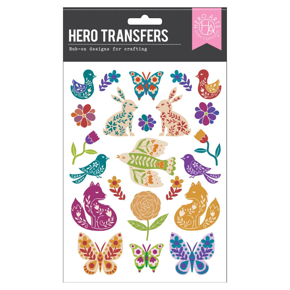 Hero Arts Folk Animals Hero Transfers