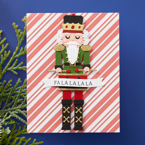 Candy Candy Stripes Press Plate from the Dancin Christmas Friends Collection