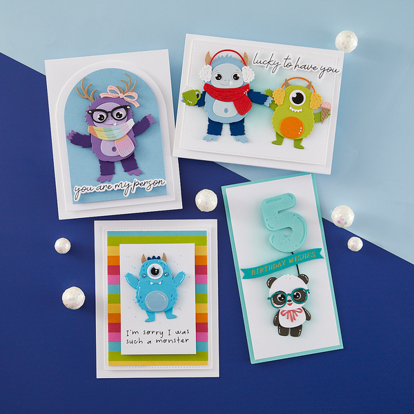 Rocky the Dancin Yeti Etched Dies from the Monster Friends Collection