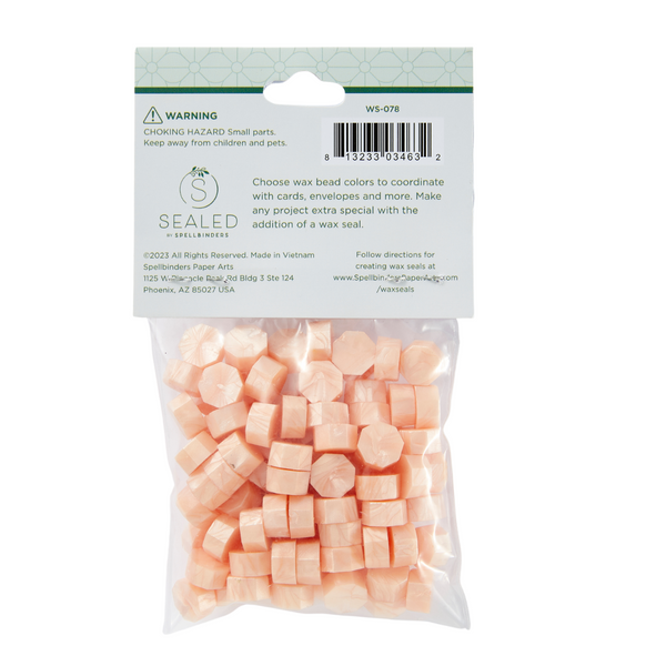Pink Damask Wax Beads