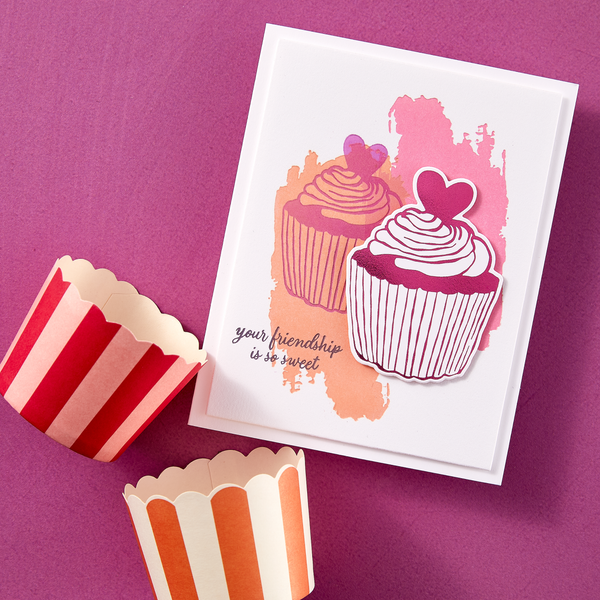Cupcake Kisses BetterPress Plate & Die Set - BetterPress Society December 2024