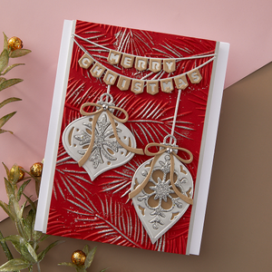 Mantel Village and Decorations Etched Dies Bundle from the Timeless Trees Collection by Simon Hurley