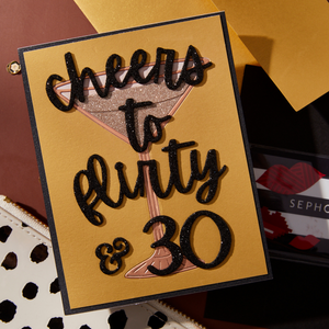 Birthday Cheers Etched Dies by Nina Boettcher