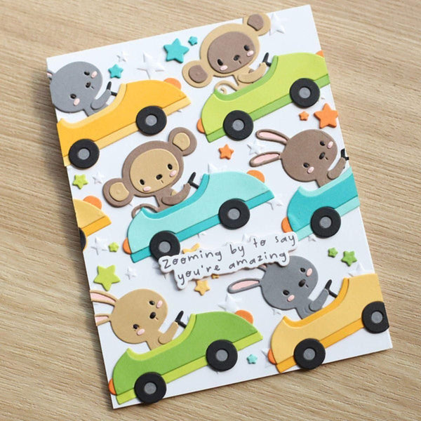 Little Smiles Sentiments Press + Foil Plate & Die Set