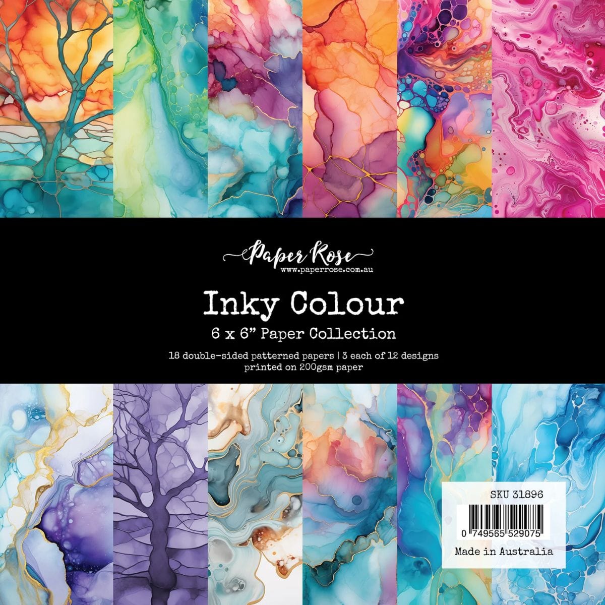 Paper Rose - Inky Colour 6x6 Paper Collection – Spellbinders Wholesale