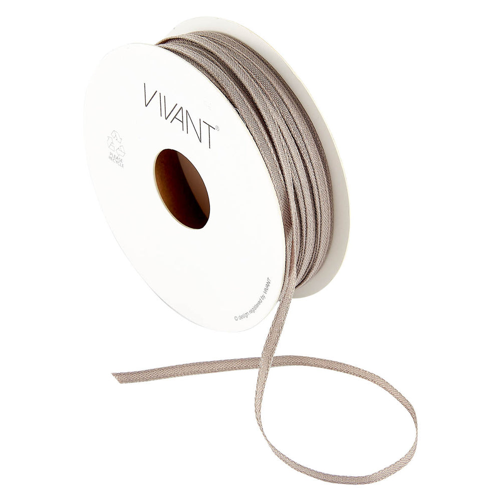 Vivant Texture Taupe Narrow Ribbon - 21.87 yards