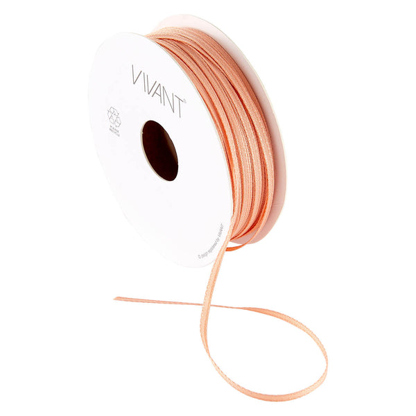 Vivant Texture Salmon Narrow Ribbon - 21.87 yards