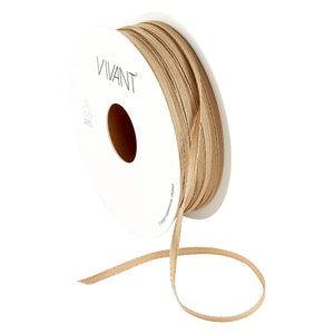 Vivant Texture Sand / Champagne Narrow Ribbon - 21.87 yards