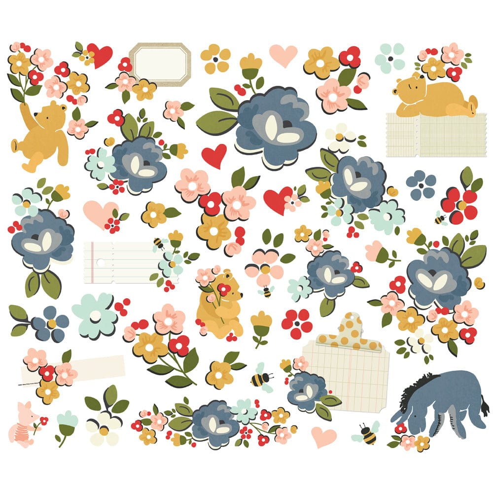 Simple Stories - Say Cheese Classic Pooh Floral Bits & Pieces