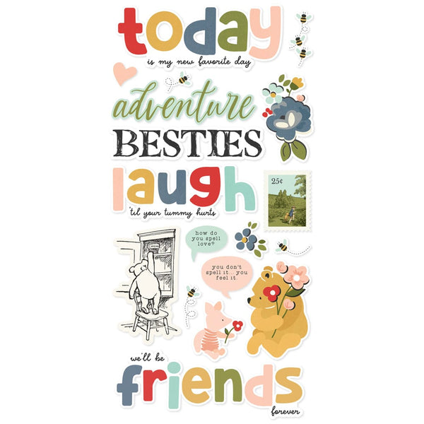 Simple Stories - Say Cheese Classic Pooh Foam Stickers