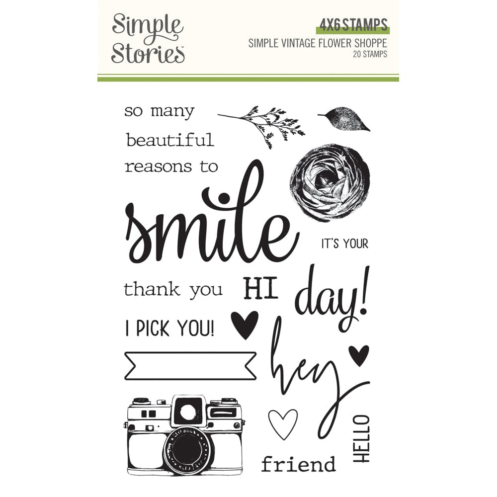 Simple Stories - Simple Vintage Flower Shoppe - Stamps