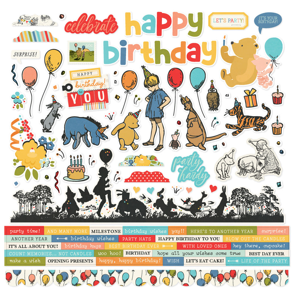 Simple Stories Say Cheese Classic Pooh Birthday - Collection Kit