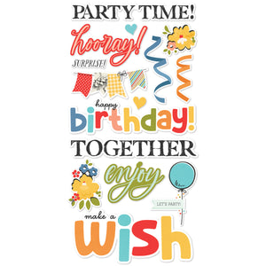 Simple Stories Say Cheese Classic Pooh Birthday - Foam Stickers