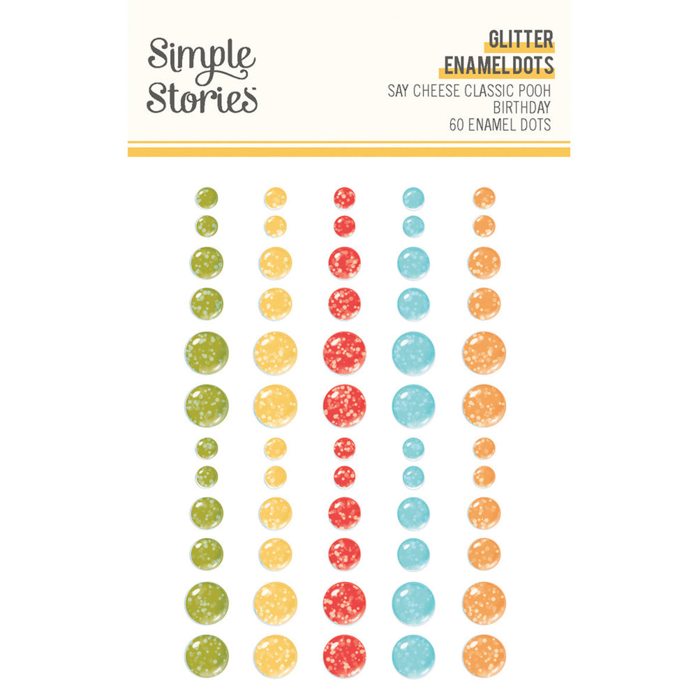 Simple Stories Say Cheese Classic Pooh Birthday - Glitter Enamel Dots