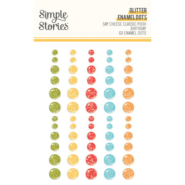 Simple Stories Say Cheese Classic Pooh Birthday - Glitter Enamel Dots