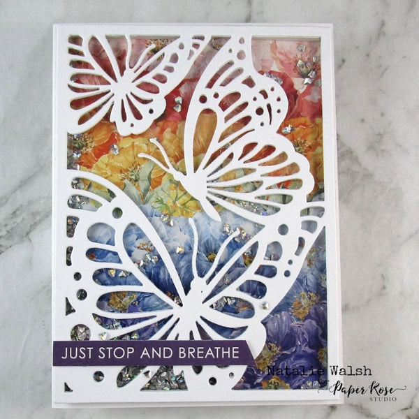 Paper Rose - Butterfly Coverplate Metal Cutting Die