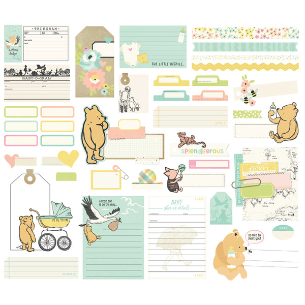 Simple Stories Say Cheese Classic Pooh Baby Journal Bits & Pieces