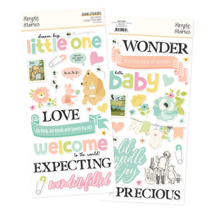 Simple Stories Say Cheese Classic Pooh Baby Foam Stickers