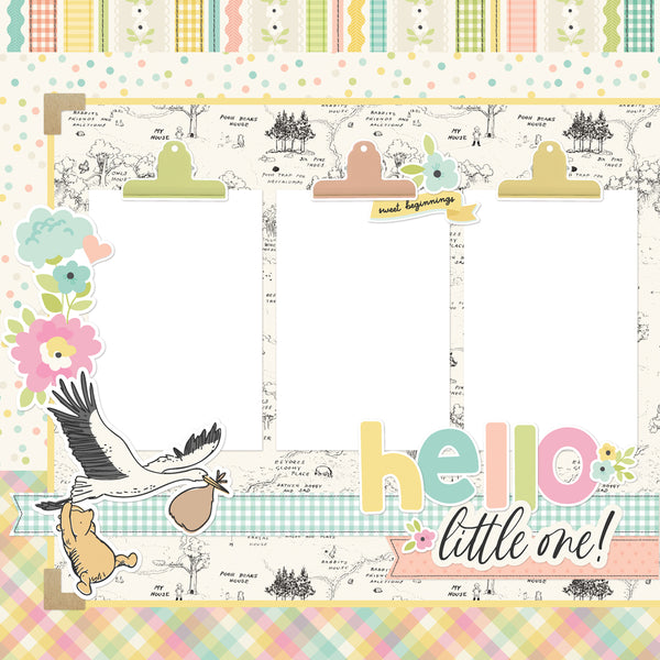 Simple Stories Say Cheese Classic Pooh Baby Simple Pages Page Kit