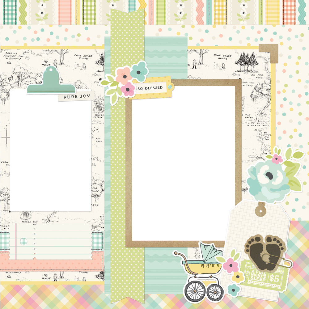 Simple Stories Say Cheese Classic Pooh Baby Simple Pages Page Kit